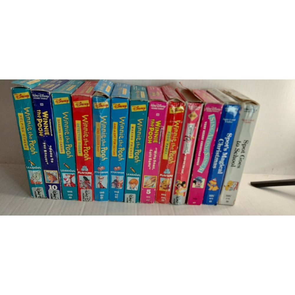 vintage collection of Walt Disney Home Video VHS tapes Clasics  UNTESTED AS IS